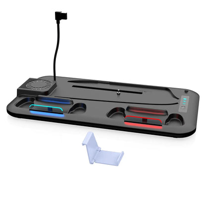 Multi Functional PS5 Cooling Stand with Fast Charging Dock Dual Fan System for Console Accessories